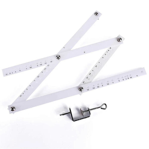 Scale Excellent Folding Ruler Artist Pantograph Kopieringslinjal Tegn Forstørrer Reduceringsværktøj Til Kontor S