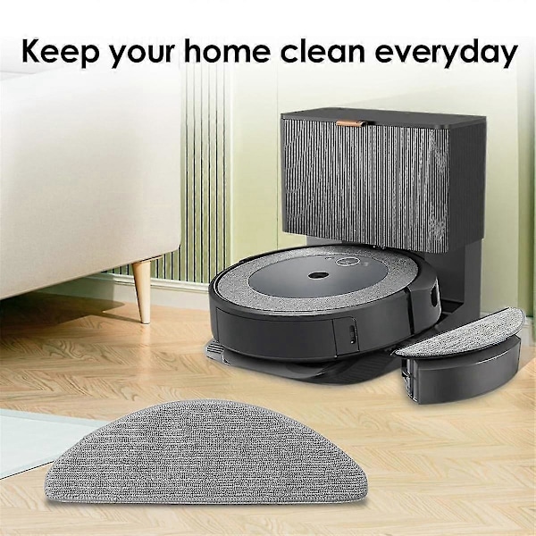 6 kpl Moppilevyä iRobot Roomba Combo I5, I5+, J5, J5+ Robot Vacuum Mikrokuitu Pestävä Uudelleenkäytettävä Moppiliina