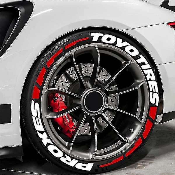4 Sarjaa Toyo Tires Proxes Renkaiden Kirjainteippejä 1.2' Sopii 15'-22' Vanteille