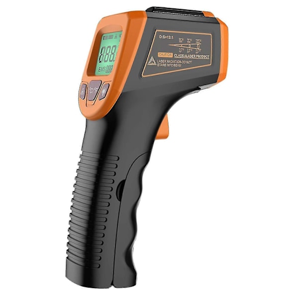 Infraröd Digital Termometer Ir Industriell Lcd Temperaturpistol Laserpyrometer