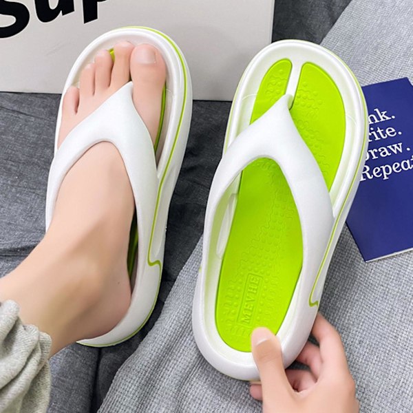 Mænds Flip-Flop Slides Bløde Komfortable Thong Sandaler Slip-on Tøfler til Indendørs og Udendørs