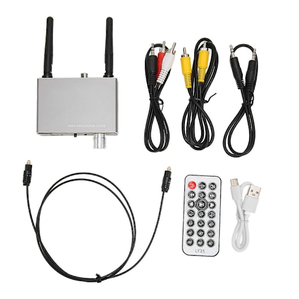 Bluetooth lydmottaker-sender for Toslink koaksial trådløs Bluetooth lyd digital til analog konverter