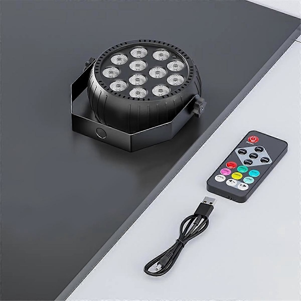 Stroboskoplys Jul, Stroboskoplys Fjernbetjening RGB 10W Trådløs LED Stroboskoplys til Scene Dans Bryllup