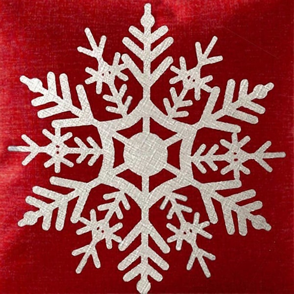 Juleputetrekk 18x18 Sett med 2 Juledekorasjon Linputetrekk Vinter Snøflagg Dekorasjoner