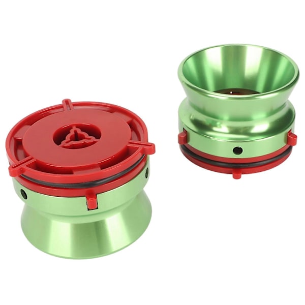 1 Par NAB Hub-adaptere Profesjonelle Polerte Aluminiumspole til Spole Båndåpner for Studer ReVox for Akai for Teac Grønn
