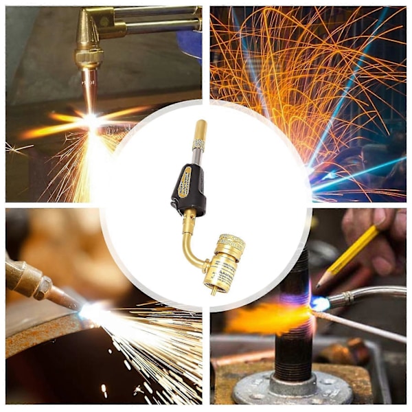 Turbo Torch Spidser Gas Tænding Turbo Torch Regulator Lodning Svejsning VVS Værktøj Hjem Ac