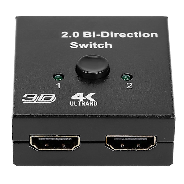 HD Multimedia Interface 2 Indgange til 1 Udgange Switch HD Multimedia Interface Splitter To-vejs HD Multimedia Interface Switcher Support 4K