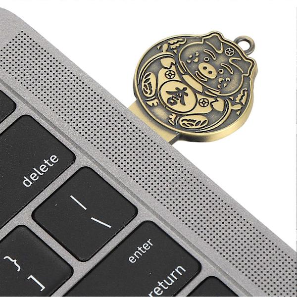 USB 2.0 Flashdrev - Bærbar, Vandafvisende Metalhukommelsesnøgle til Computer, Laptop, TV - 32 GB