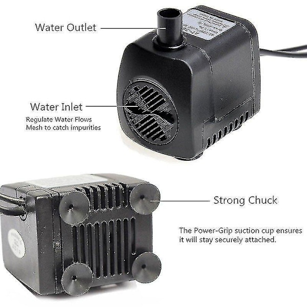 15W 800l/h Suihkulähde Pumppu, Lammikkopumppu, Suihkulähde Pumppu, Puutarhapumppu, Fount-LCL
