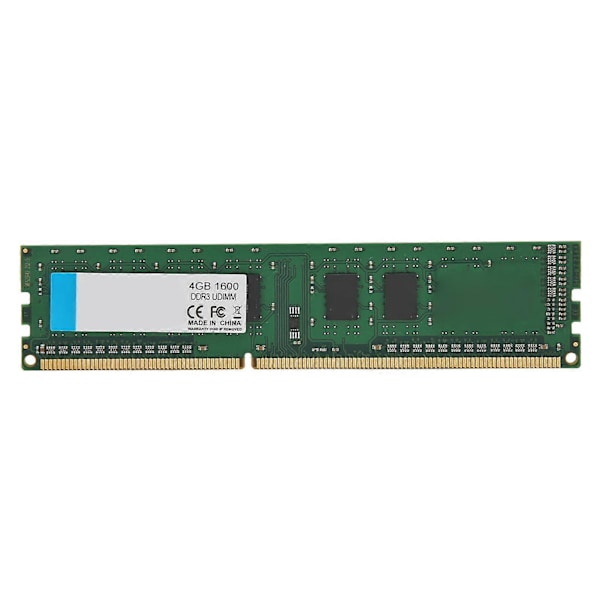 DDR3 UDIMM 1600Mhz RAM 64-bittinen leveys 40-nastainen dataliitäntä Plug and Play Ammattimainen kannettava RAM tietokoneelle 4Gt