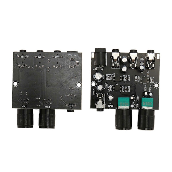 2 Indgange 2 Udgange Lydmixer Professionel Volumenkontrol Lav Støj Stabil 2 Vejs Stereo Lydmixer