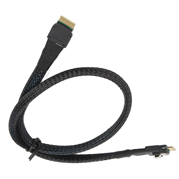 Smal SAS-kabel upp till 12 GBPS Tennpläterad Koppar Flexibel Stabil Säker Micro SATA-kabel för Desktop-chassi HDD 0,5 meter / 1,6 fot