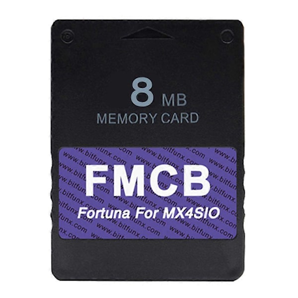 8MB FMCB-kort V1.966 för PS2 MX4SIO SIO2SD SD-kortläsare installerad OPL för Playstation2 spelkonsol