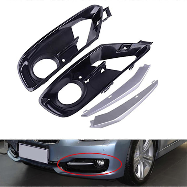 Frontfanger Tåkelysgitter Deksel Trim Passer For- 3-serie F30/F31 2012-2015 51117300739 5111730074