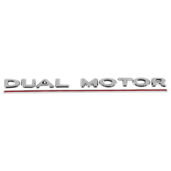 3D Dual Motor -tarrat, auton takaluukun merkki, tarra Tesla Model 3 2017-2020, Decora