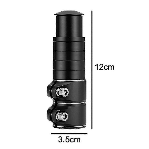 Sykkelstyreforlenger, Sykkelstyreforhøyere, Aluminiumlegeringshodeforhøyere, Kompatibel med terrengsykkel, landeveissykkel, MTB