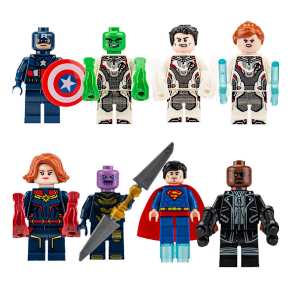 40 Stykker Avengers Minifigurer Byggeklodser Legetøj Actionfigurer Sæt til Børn Fans Fødselsdagsgaver