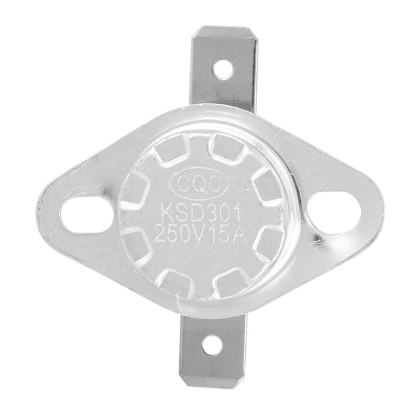 5 st Termostatbrytare KSD301 Termostat 250V 15A Normalt Stängd Temperaturregleringsbrytare 70℃