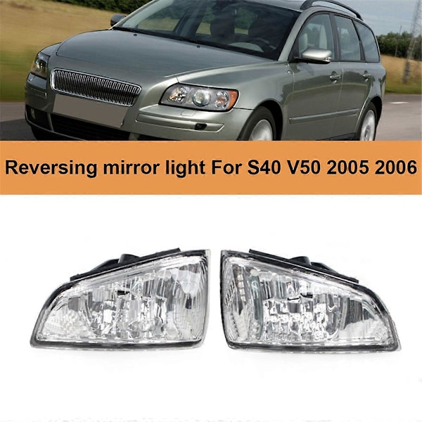 1 par bakspejl blinklys 8679775 8679777 til S40 V50 04-06 C70 06-07 sidespejl indikatorlampe
