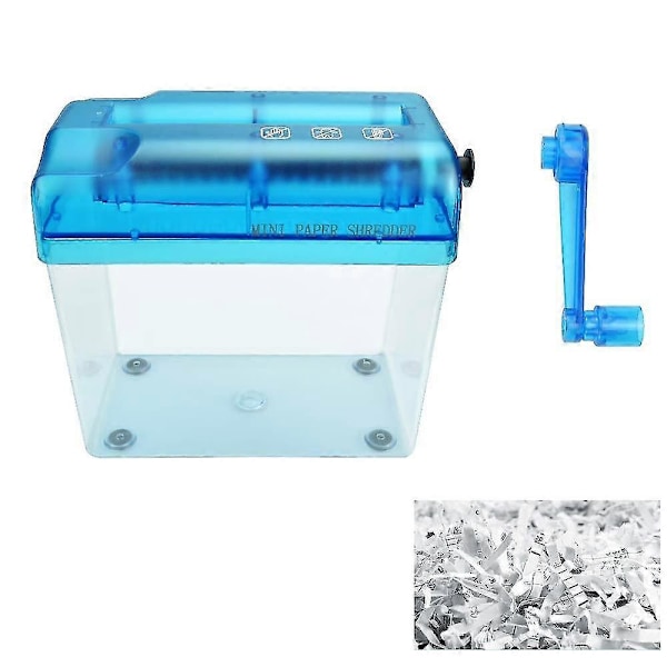 2024 Suitable Manual Hand Paper Shredder, Hand Documents Shredder A6 Hand-Shredder Mini Shredder Desktop