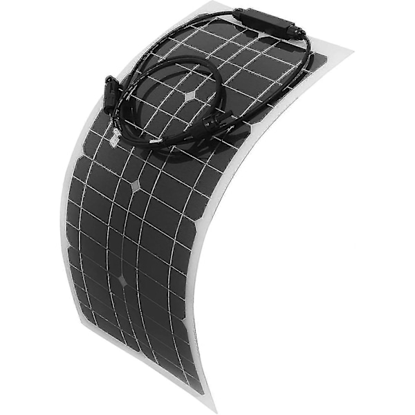 100W 100 Watt Bärbar Solpanel Flexibel Utomhus Husbil Båt Solpanel Strömförsörjning