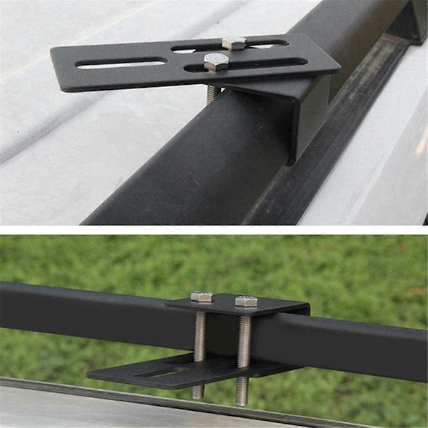 2-pack Universal LED Ljusramp Takräcke Monteringsfäste Borrfri Installation för SUV & Offroadfordon