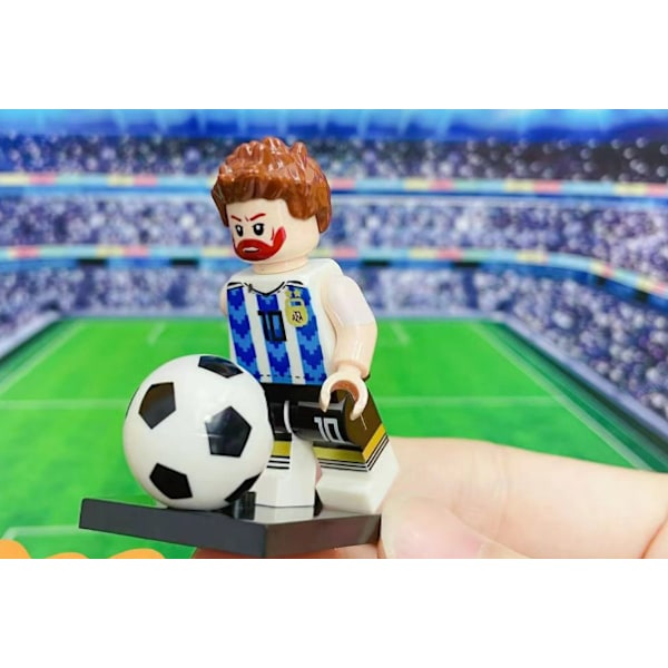 8 stk. VM Fodbold Drenge Byggeklodser Legetøj, Julegave, Send stadion base 8pcs
