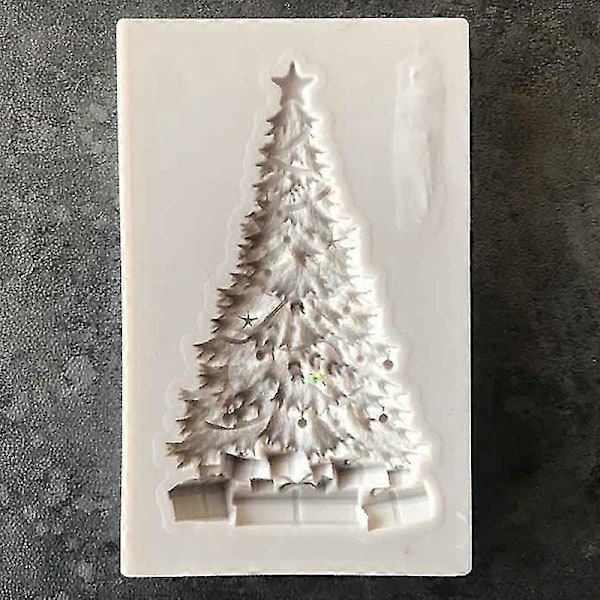 Juletræ Silikon Fondant Form Kage Dekoration Sukker Chokolade Bageform Shytmv