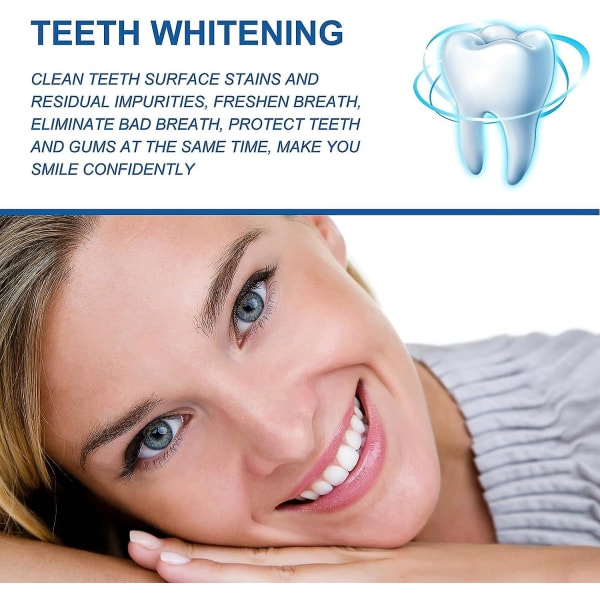Fortbite-tandpulver, Fortbite-tandpasta, Fortbite-remineraliserende tandpulver til sunde tænder og tandkød, Pletfjerner til tandblegningspulver 1pcs