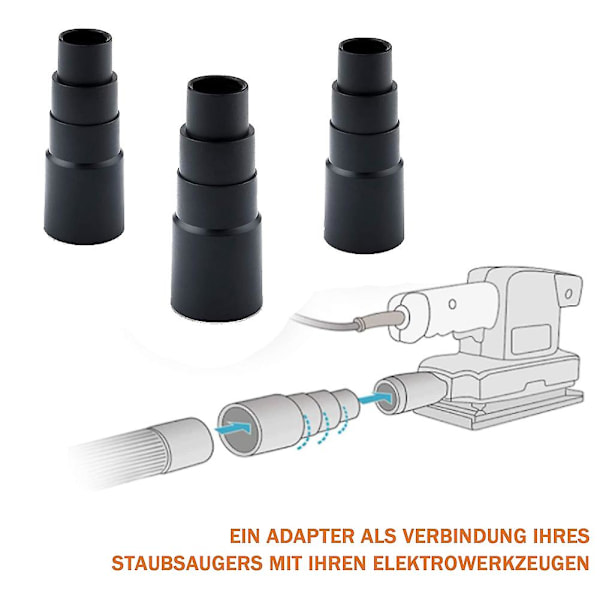 Dammsugaradapter, 6 st Dammsugaradapterreducer Slang för dammutsugning