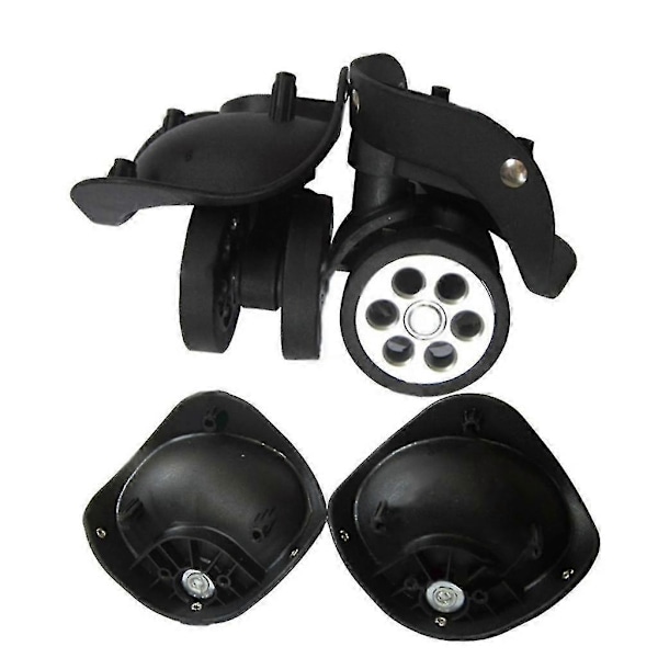 2 stk A79 Trolley Caster Erstatningshjul for Koffert/Reiseveske med Skruer