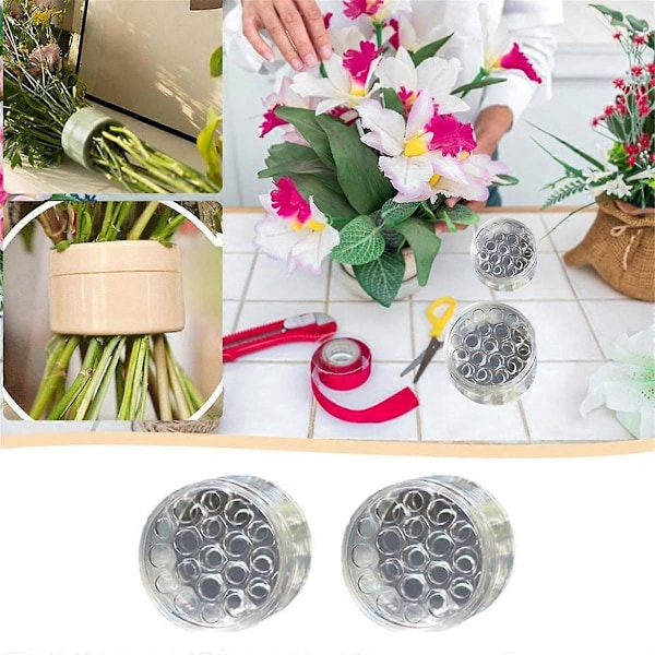 Spiral Ikebana Stjälkhållare, Återanvändbar Blomstergrid för Vas, Blomformare för Blommor Spiral Stjälkhållare för Vas L