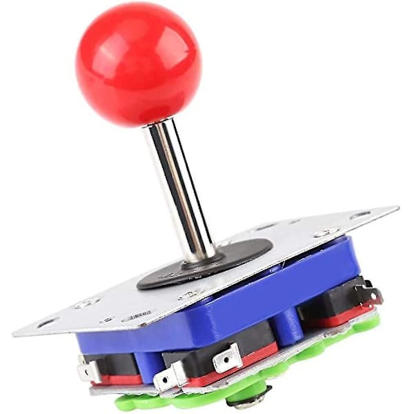 1 st Arcade Joystick, Klassisk 2/4/8-vägs Speljoystick med Justerbar Boll, Tävlingsstil, Långt Handtag, Joystick för Arcade-Spelkåpa, Knappset