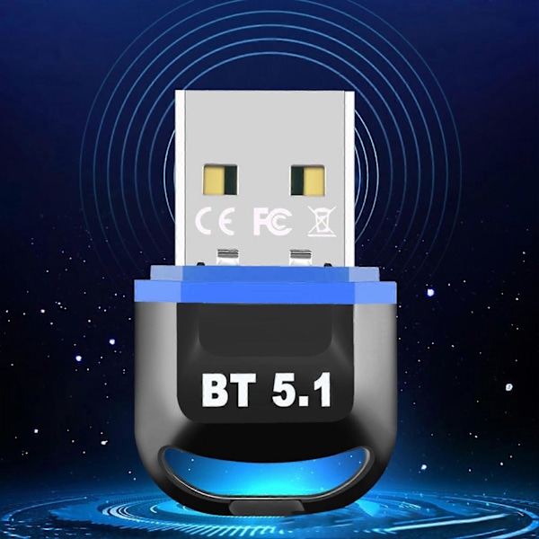 Bluetooth 5.1-adapter 3 Mbps Stark Stabilitet Kör Gratis Bluetooth-sändare Dator USB-adapter