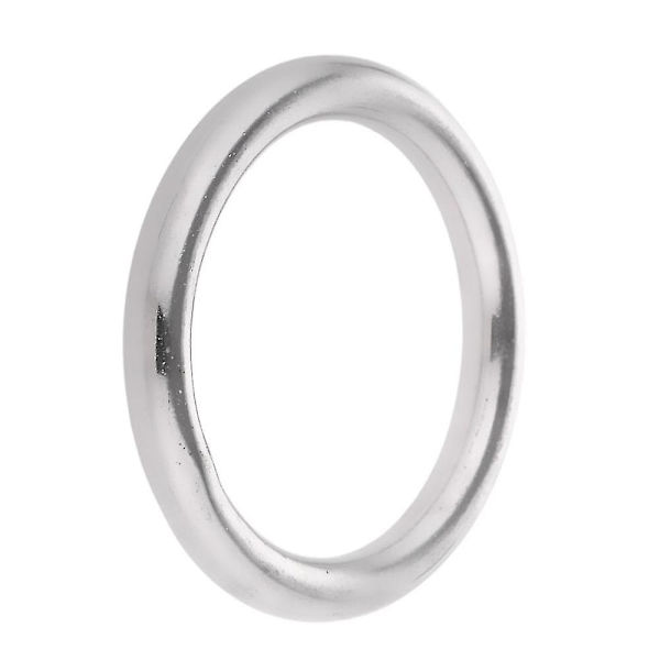Marinebåd 304 Rustfrit Stål Poleret Glat Svejses Ring 8 X 70mm