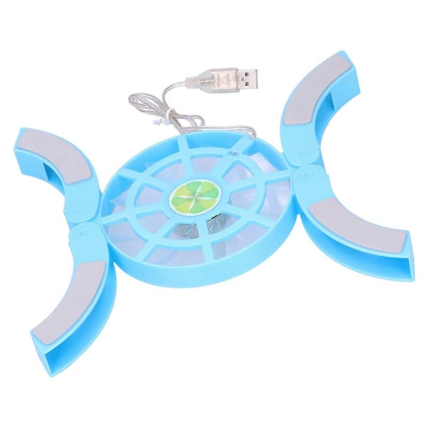 DRS04 Bærbar Datamaskin Kjøleplate Kjøleplate Luminous USB Kjølebase (Blå)