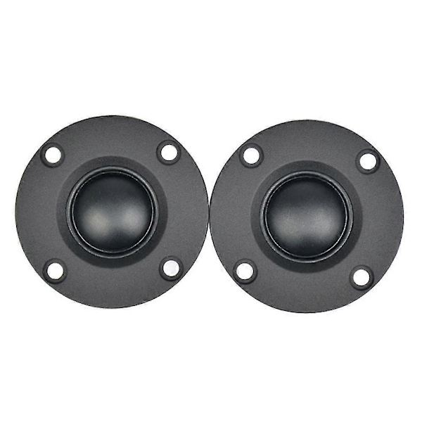 2 stk. Diskant 1,5 tommer 6 Ohm 30W Dome Silkefilm Diskant Hifi Diskant Højttaler Lydhøjttaler med Varmespreder
