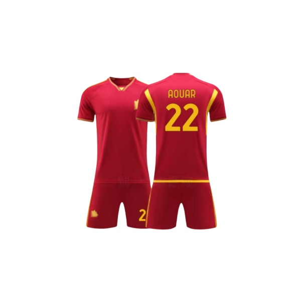 2324 Roma Jersey nro 90 Lukaku nro 21 Dybala nro 22 Aouar jalkapallopaidat aikuisille ja lapsille red-3 18