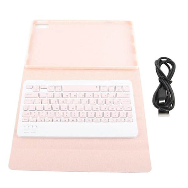 Tabletttangentbord Magnetiskt Skyddande Fodral BT-Koppling Smalt Trådlöst Tangentbord för Tab P11 2:a Generationen 11,5 tum Pad Plus 2023 Rosa