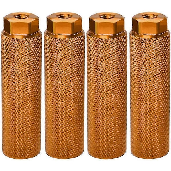 4 st cykelpinnar, aluminiumlegering halkfria ledande fotcykelpedaler BMX-pinnar för 3/8 tum axlar Bicyc