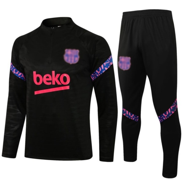 Langærmet fodboldtrøje til mænd sportstøj Barca sportstrøje L