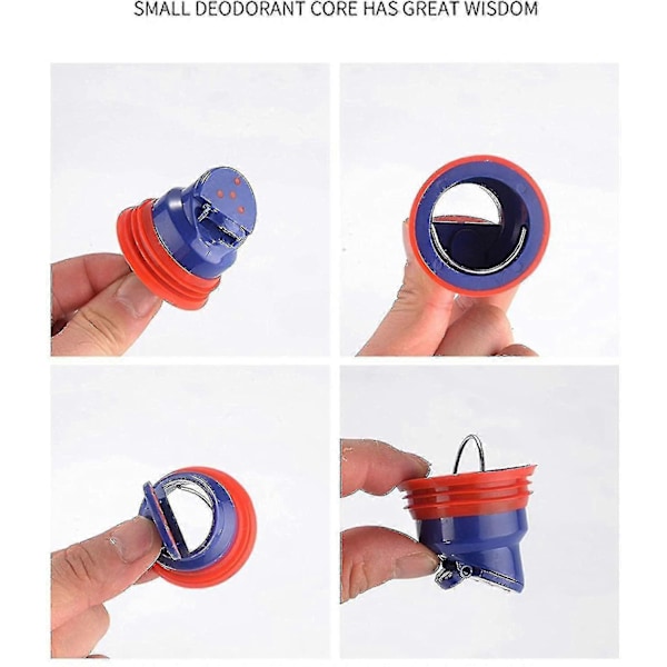 Golvbrunnsplugg för dusch, anti-backflöde, anti-lukt, snabb dräneringsventil, 3,5 * 5,3 cm