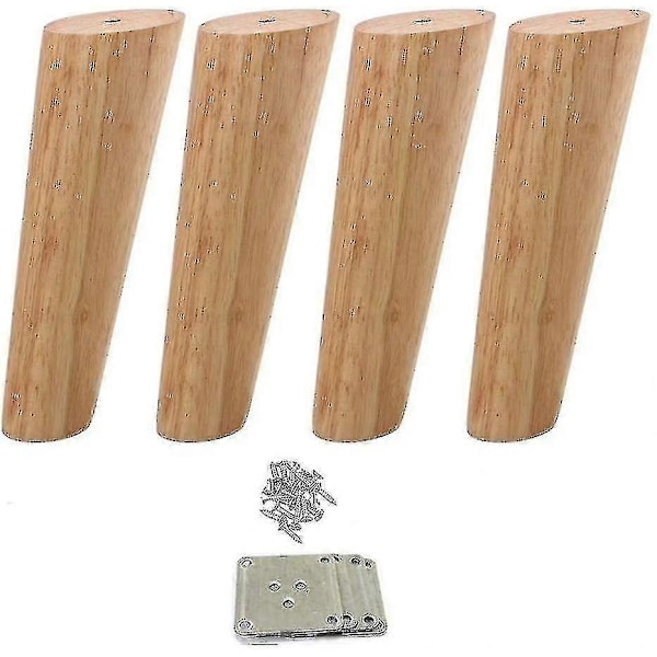 4pcs Wooden Furniture Feet Tapered Sofa Legs Solid Wood Furniture Legs 10cm