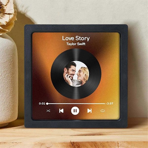 Musiikkia soittava jääkaappimagneetti, Albumimagneetti Musiikkiliike voi soittaa kappaleita ja säätää äänenvoimakkuutta Ystävänpäivä