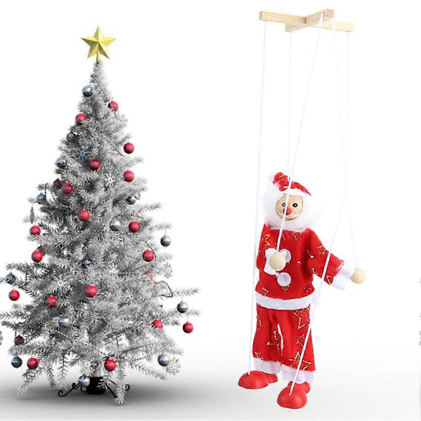 Julgranspynt Dockdocka Jultomte Marionett Juldockor Leksak Santa Knapp
