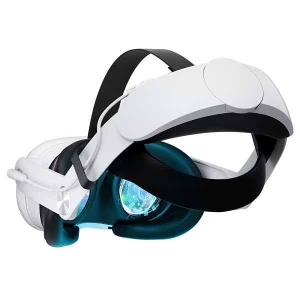 YY-Komfortabel, justerbar Elite-hodebånderstatning for Oculus Quest 3 for å redusere trykk, polstret VR-hodesetttilbehør for utvidet nedsenking Q8-3 Q8-3