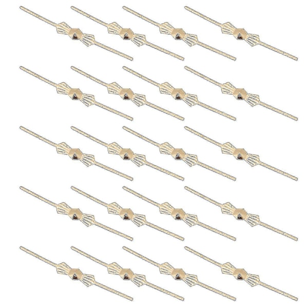 200 stk Klesbelte Lysekronelås Krystallprisme Pins Lysekronel Krystallprismer Klips