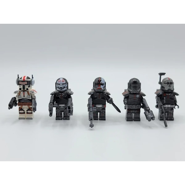 5 STK Corey KT1047 Planet Series Hunter Echo Destroyer Børne Samle Byggeklodser Minifigur Legetøj