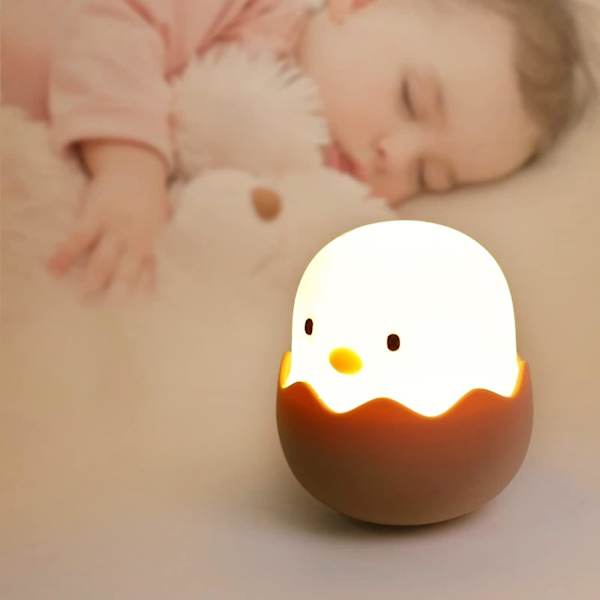 Børnenes Led Natlampe, Bærbar Usb Genopladelig Natlampe, Dæmpbar, Silikon Sengelampe Til Babyværelse, Soveværelse, Læsning, Sovende Børnehave