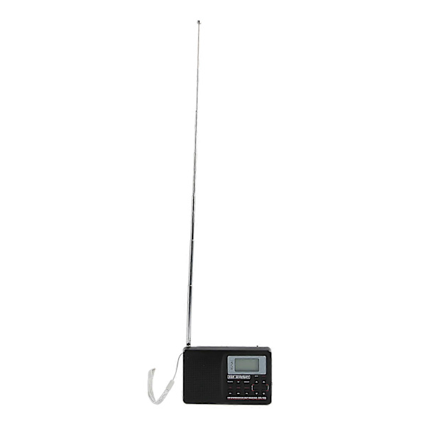 AM FM SW Radio med Hukommelsesfunktion, Lavt Strømforbrug, Baggrundsbelyste Taster, Bærbar Digital Radio med Fuldt Bånd og Vækkeur